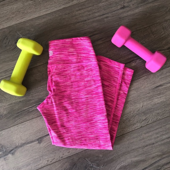 Athleta Pants - Pink Cropped Athleta Tights Leggings